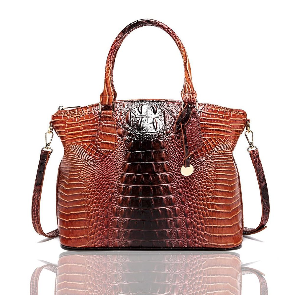Crocodile Handbag Purse Satchel Bag Crossbody Classy Tote Bag Top :v